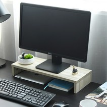 1단 컴퓨터 듀얼모니터받침대, 01_빈센트 1단 듀얼 모니터거치대, 메이플