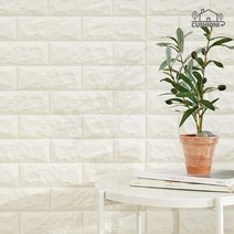 쿠셔니 Diy 접착식 붙이는 와이드 폼블럭 롤 1*2.5M, 민무늬롤 화이트