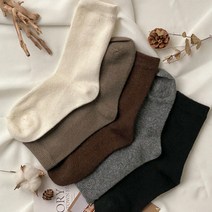 키메라제이 고급 캐시미어 울소재 중목 장목 양말 6color