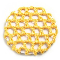 더치커피 메이커 Furling Girl-여성용 진주 발레 댄스 헤어 번 홀더 드릴 없음 네트 스케이트 크로셰 뜨개, 18 09-Yellow