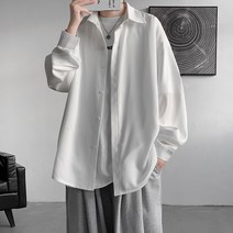 실크 셔츠 남친룩 대학생 데이트 잘생긴 부드러운