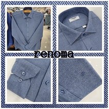 레노마셔츠 따뜻한 기모/헤링본 솔리드/옴므 겨울 긴소매 슬림핏 남방 RMWSLP350 -G