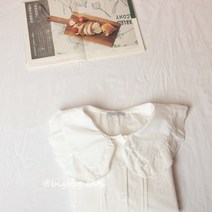 화이트블라우스 큰 얼굴 고양이 플랫카라 러플 긴 소매 여성 4814847671