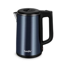 주방용 가전 Sonifer 1.8L 전기 주전자 스테인레스 스틸 주방 스마트 휘슬 사모바르 차 보온병 선물 SF2077, 02 Kettle-Blue_02 UK