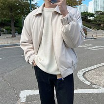 본딩 안감 스웨이드 패딩 블루종 점퍼