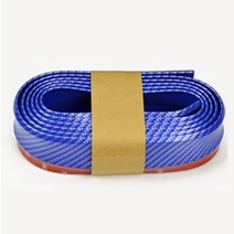 유니버설 카 프론트 범퍼 립 탄소 섬유 고무 스플리터 턱 스포일러 사이드 스커트 고무 안티 스크래치 프로텍터 바디 키트 트림, 협력사, 푸른