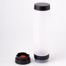 [트렌드커피] 쉐프의 소스통 12oz(350ml) 16oz(470ml) 24oz(710ml) 5개+ 원형 라벨 스티커, 470ml-레드노즐_7mm 5개+원형 라벨 스티커