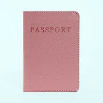 SOCEAN PU 가죽 여권 지갑 패스포트 커버 핑크 티켓지갑 여권수첩 패스포트백 항공권케이스 소형사각파우치 비자통행권 패스포드백 신분증카바 PVC카드지갑
