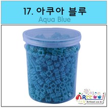 아트툴 레고 쑥쑥 디폼블럭 8mm 약 1100 EA 리필 벌크 케이스 27컬러 (나노블럭), 17_아쿠아블루