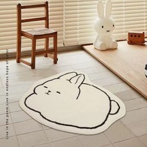 러그 북유럽 토끼 고양이 소파 매트 논슬립 극세사 소프트 워셔블 미끄럼방지 카페트 귀여운 캐릭터 특대형 거실 침실 베란다 사무실 미니 먼지없는 논슬립 매트