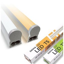 전구색형광등 시그마 LED T5 슬림형광등 간접 조명 슬림형광등, 선택8 1200mm 주광색 20W