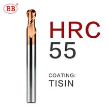 밀링 커터 비트 목공 금속 Bb 고경도 텅스텐 솔리드 초경 절삭 공구 정밀 엔드 밀 cnc 136765, R10x20x50x150, BB2055