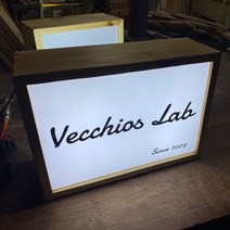 [코코민트] 나무 LED간판 [단면], 40x29