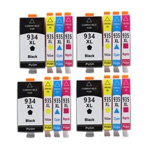 YLC 934XL 935XL 호환 잉크 카트리지 교체 HP 934 935 용 Officejet pro 6230 6830 6835 6812 6815 6820 프린터, [05] 4 set