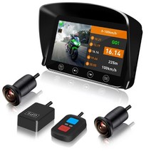 [VSYS공식] 2채널 오토바이 블랙박스 F4.5X 1080P SONY IMX307 Starvis 드래그 레이스 및 TPMS 기능 포함-4.5