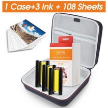 Canon Selphy CP1300 CP1200 용 라벨 프린터 케이스 셀피 CP1300 카세트 잉크 용지 세트와 가방 운반, 1 Set