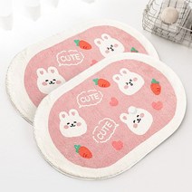 캐릭터 욕실 발매트 토끼 화장실 발판 러그 발닦개, 제품선택:발매트(큐트토끼), 단품