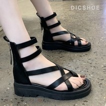 딕슈 딕슈 글레디에이터 스트랩 키높이 여성 샌들 A759