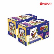 [서울우유] 홍삼츄츄 블루베리 포도 100ml 20팩, 단품, 단품
