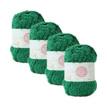 [앵콜스] 포그니 수면사(4볼묶음) 겨울실 털실 모찌실 두꺼운실 겨울뜨개실 겨울가방 가방실 방석실 도톰한실 패브릭얀, 224 그린(4볼묶음)
