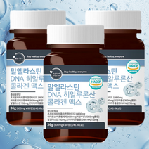 [고함량 LN 792mg] 프리미엄 말 엘라스틴 3세대 항인대 추출 히알루론산 저분자 피쉬 콜라겐 데스모신 이소데스모신 비오틴 비타민c 식약처 HACCP 인증 알약 케이스 증정, 3병, 60정