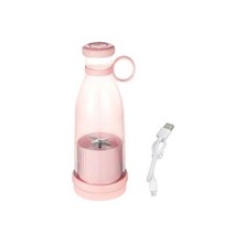 믹서 블랜더 텀블러 USB 무선 전기 과일 추출기 휴대용 압력 믹서기 오렌지 레몬, [09] Pink