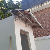 캐노픽스 650 X 1100 야외창고 호레움 조립식 창고 창고 스마트하우스 하루홈 고정어닝, 브라운렉산 검정 브라켓 검정 바