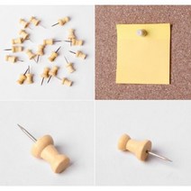 오피스압핀 원목압정 게시판 압정 (20p 2.5cm), 단품, 단품