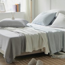 청량감촉 풍기인견 삼중직 홑이불, 아쿠아블루