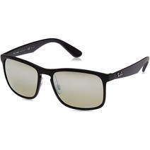Ray-Ban RB4264 Chromance 미러 선글라스 무광 블랙 / 편광 실버 미러 그레이 그라디언트 58 mm