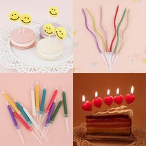 미나리빵집 별초 하트초 스마일초 꼬불이초 레인보우초 데이지초 케이크초 생일초 예쁜초, 레인보우데이지초(4개입)1개