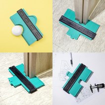 모양측정 스탠다드 윤곽게 25CM 블루 코너측정자 발매트재단