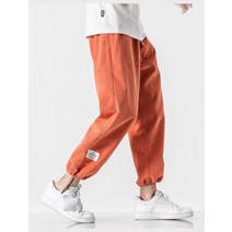 남자빅사이즈바남자빅사이즈바지카고와이드 여름 가을 남성 대형 캐주얼 홈 바지 7XL 8XL 오버사이즈 하렘 오렌지 카키 스트리트 웨어 58