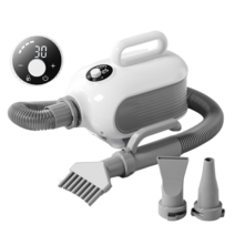 강아지 드라이기 에어탱크 동물병원 펫 털말리기 미용 고양이 저소음 반려동물 스탠드 거치대, 다이아 화이트x음이온