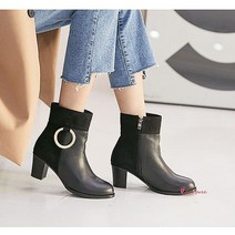 여성가죽부츠 앵클 여자 패션 안감klm357, SPRg_베이지-240