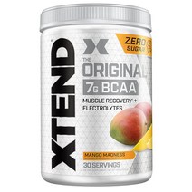 Scivation 엑스텐드 오리지널 BCAA 파우더 망고 매드니스 90회 분, 30.0인분 (1팩), 에어헤드 미스터리