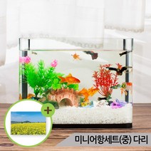 미니어항세트(중) 다리장식 유리어항 구피 수족관세트