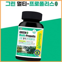 그린 멀티 프로폴리스 60캡슐 브라질 폴리폴리스 비타민 유산균배양물 페퍼민트맛 아연 브라질그린프로폴리스, 단품