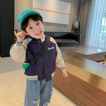 CIUUC 아동복 소년 코트 가을 새로운 한국식 스티칭 재킷 봄과 가을 어린이 스포츠 자켓 조수