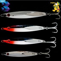 BF 크롬 메탈지그 대삼치 방어 부시리 튜나 80g, 레드헤드 크롬