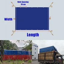 방수포 대형 트럭 PVC 블루 엣지 높은 방수 내마모성 지붕 캔버스, 8.Truck Tarpaulin - 4.3mx7.7m