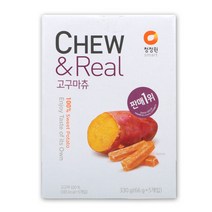 청정원 츄앤리얼 고구마츄 450g (90g x 5개입) 100% 고구마 간편 스낵, 청정원 츄앤 고무마 츄 450g (90g x 5개입)