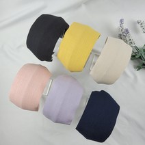 빅 와이드 린넨 헤어밴드 넓은 세치커버 빈모커버 주방 식당 머리띠 편안한 터번