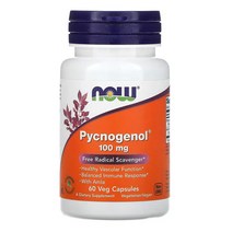 나우푸드 피크노제놀 Pycnogenol 100mg 60정 캡슐 암라 추출물