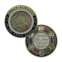 BHealthLife Pray Always Challenge Coin 전신갑주 신의 기사 기사단 코인