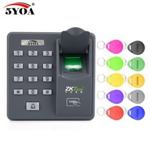 지문인식기 호환 BX10 생체 인식 지문 액세스 제어 인터콤 BX6 기계 디지털 전기 RFID 코드 시스템 도어, 04 BX6 with 10 Keys