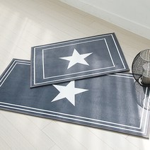 자체제작 스타 매트 + 롱주방매트 set (차콜)