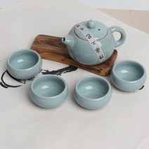 고급 분청 여행용 다기세트 1-4, 1개