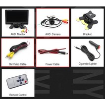 후석모니터 카니발후석모니터 리어모니터 greenyi rca ahd 7 인치 차량 모니터, ahd817 1080p로