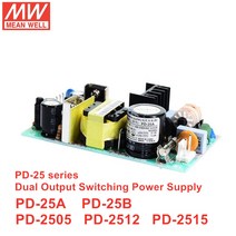 평균 PCB 유형 PD-25 시리즈 25W 듀얼 출력 스위칭 전원 공급 장치, 01 PD-25A